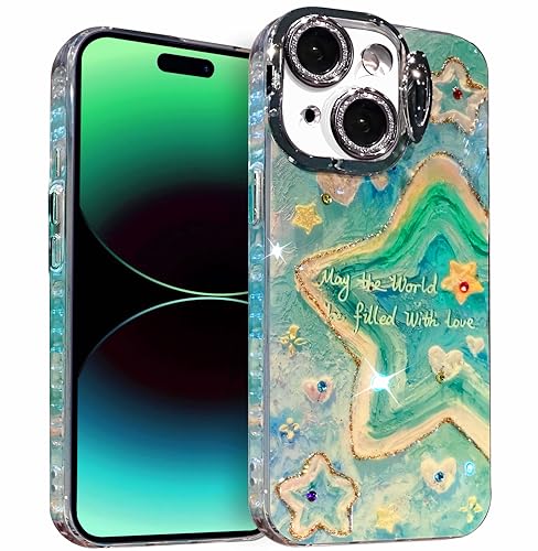 Coque iPhone 15 Plus fleurie à paillettes pour sublimer vos appels et sorties entre amies
