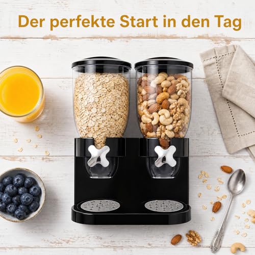Foto von 2er Set Müslispender 2L, luftdicht, für Müsli Cornflakes Reis Getreide