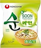 Nong Shim Instantnudeln Soon Veggie Ramyun – Koreanische Gemüse Ramen Suppe mild - schnelle Zubereitung – 20er Vorteilspack à 112g