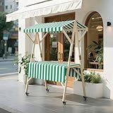 carrito para postres de madera 【Amplia Área de Exhibición】: Al desplegarse, el puesto ofrece una gran superficie para exhibir sus productos. Ideal para vender flores, dulces o artesanías con estilo.