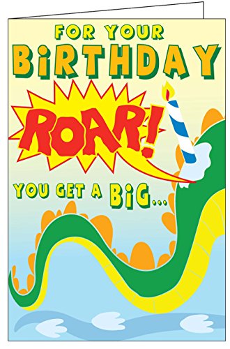 Carte d'anniversaire Monstre Really Big grand format 62,5 cm pour vœux