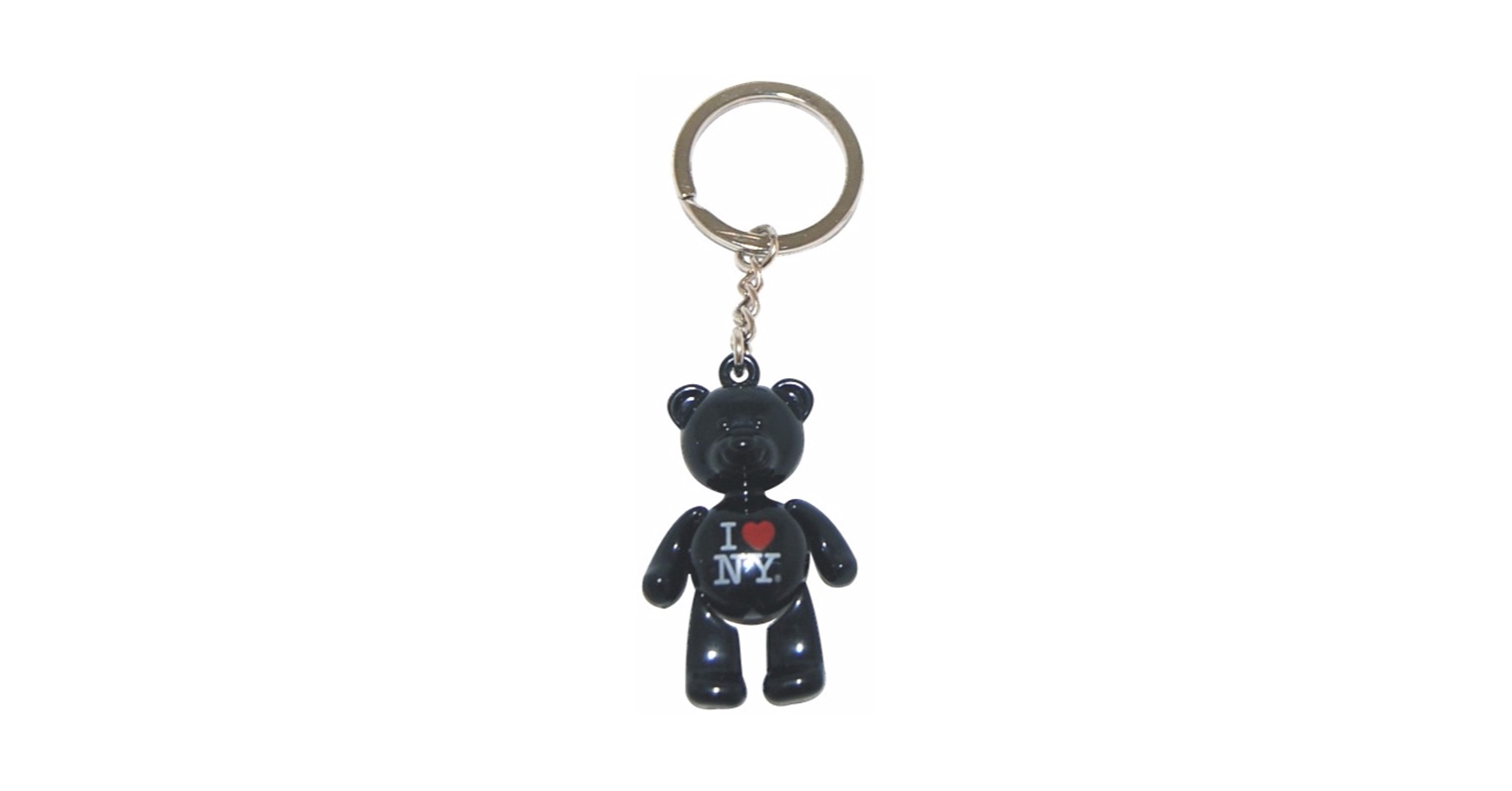 I Love New York Bear Key-chain comes in Metal, Black, White