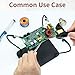 HexoTools Upgraded Helping Hands Soldering Station, Holding Fixture Station, Soldering Kit, Third Hand Soldering Tool 4 Flexible Arms Helping Hands for Electronic Repair Soldering, Jewelry Crafts.