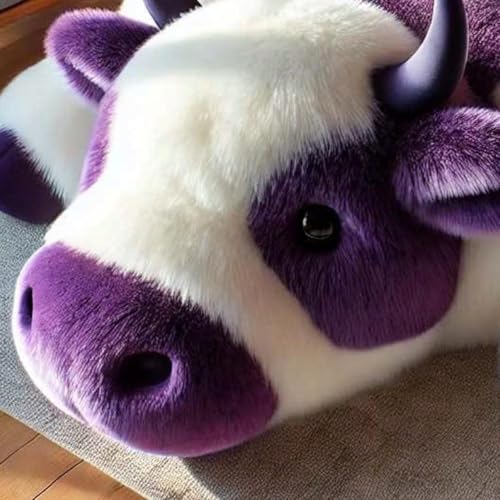 Coussin de siège peluche vache décoration chambre douce antidérapant - 7