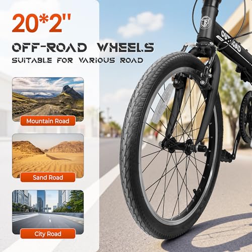 20 inch Folding Bike,7 Speed Lightweight City