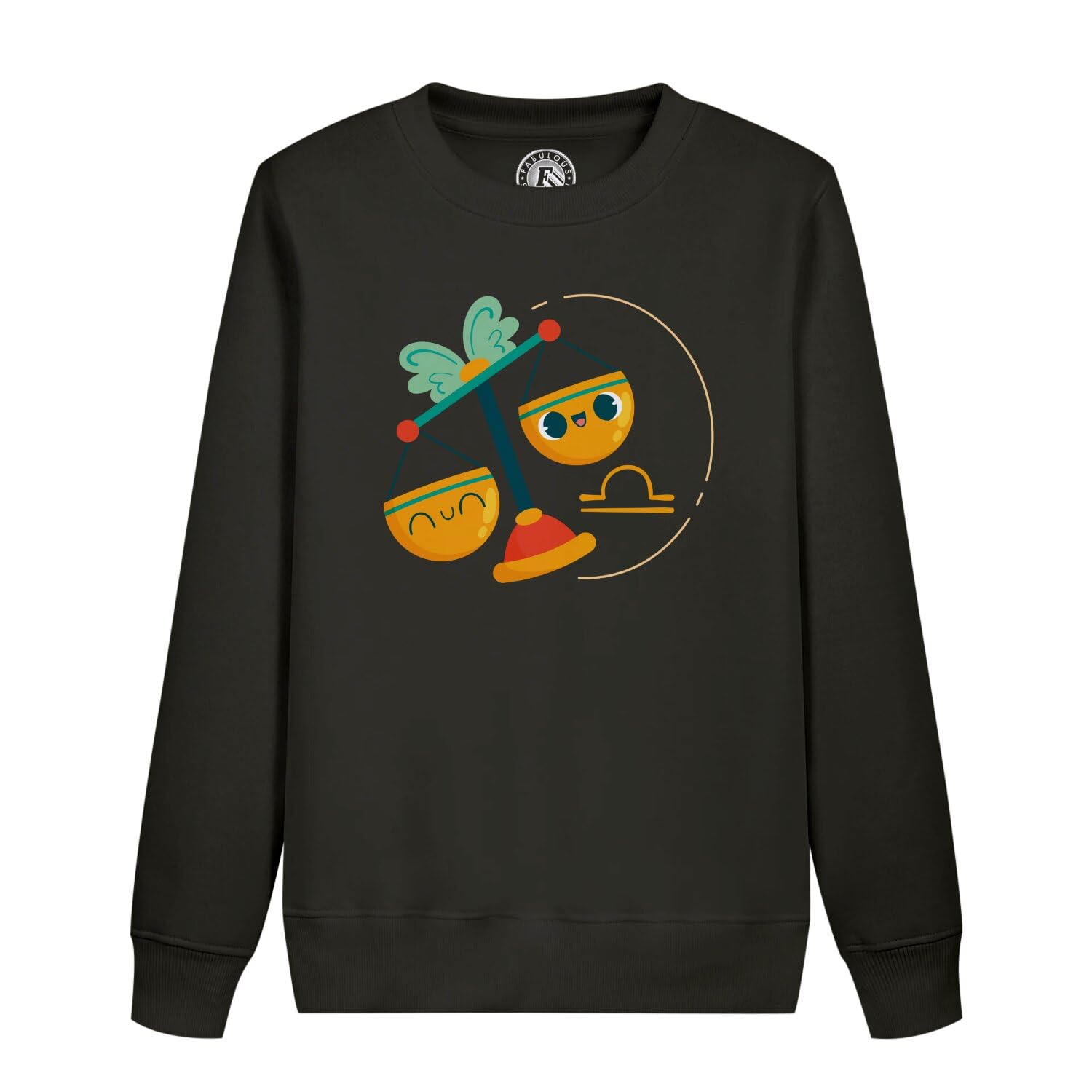 Sweatshirt Enfant Balance Signe Astrologie Anti-Irritation - Pull Molleton Doux - 4