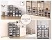 Kuject X-Large Shoe Storage Boxes Organizers Clear Plastic Stackable 12 Pack, Shoe Rack & Holder Substitute, Sneaker Containers, Toy Storage Organizer Bins for Entryway, Closet, Under Bed, Black