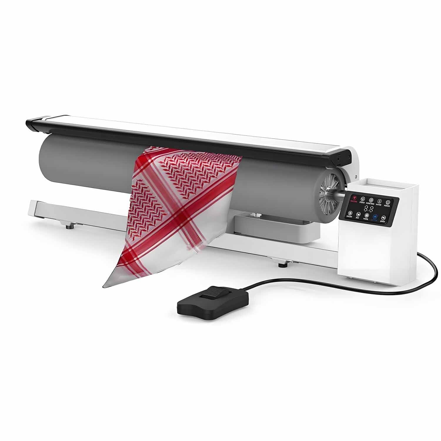 Presse à Repasser rotative à Vapeur avec écran Tactile LED,repasseuse pour Linge d'hôtellerie,Vapeur Continue pour Usage Domestique et Commercial,idéale pour Les draps et Les taies d'oreiller