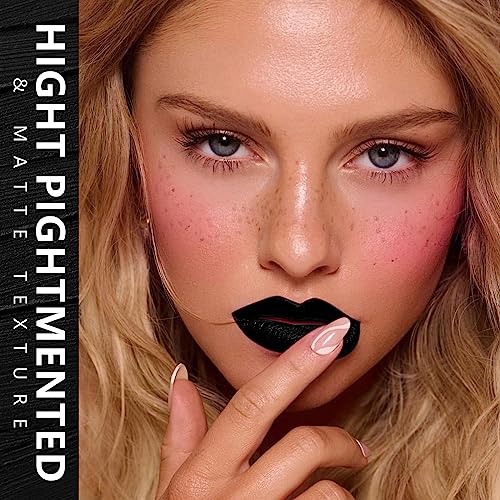 Image of MAKI YIKA Black Lipstick Dark for Women Color Stay Long Lasting Lipsticks