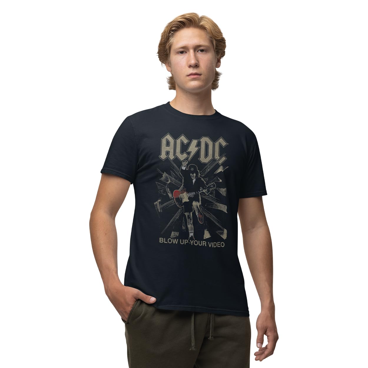 AC/DC Meacdcrts081 T-Shirt Homme (Lot de 1) - Les Beatles, Paul McCartney, John Lennon, RIngo Starr, George Harrison AC/DC Meacdcrts081 T-Shirt Homme (Lot de 1)