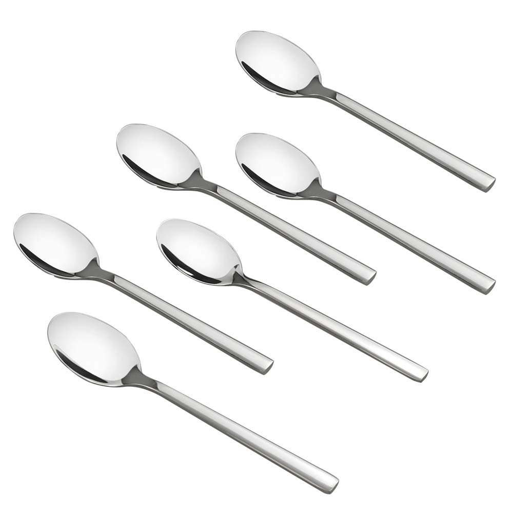 12-Piece Stainless Steel Teaspoons, Small Dessert Spoon, Children Spoons