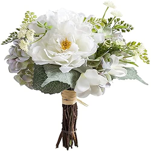 XDLEDMKIZ Ramos de Flores Artificiales, Ramos de peonías de imitación, Flores de plástico, Flores secas para Mesa, Accesorios para fotografía y arreglos Florales.