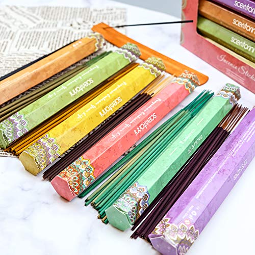 image for SCENTORINI Incense Sticks, Lavender, Vanilla, Opium, Rainforest, Amber