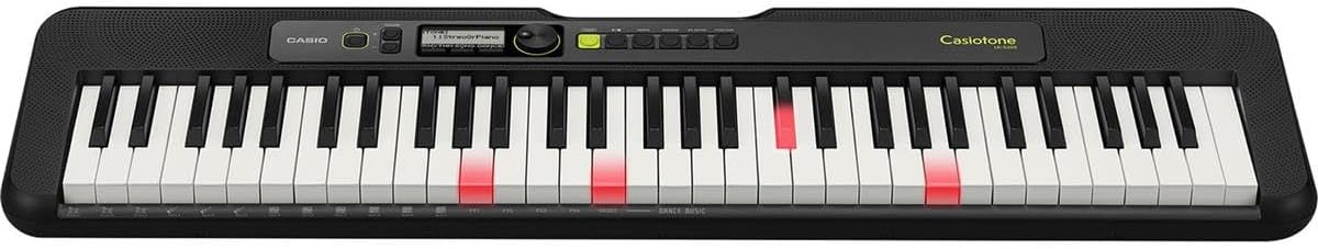 Casio LK-S250 61-Key Digital Piano Style Portable Keyboard with Lighting Key Bundle with Stand, Studio Monitor Headphones, Sustain Pedal