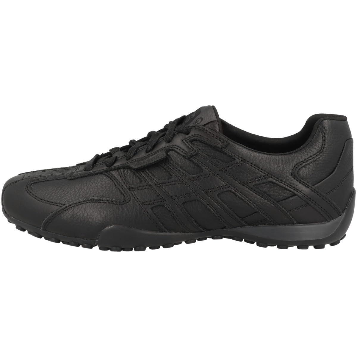 Geox Men's U Snake Original B Sneaker, Black, 6 UK