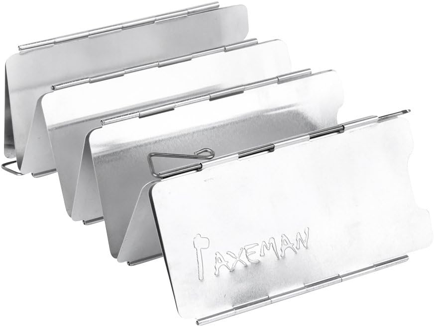 Fahoujs Edelstahl Alkoholherd Windschutz - Faltbare Windschutzscheibe Für Outdoor Kocher