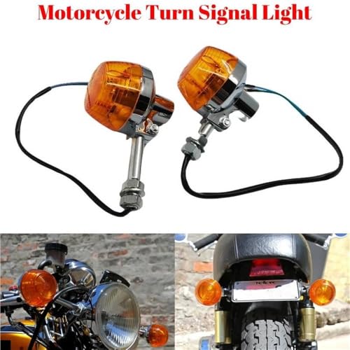 Luces intermitentes ámbar y parada 12V para moto XL100 CM400 CB450 2