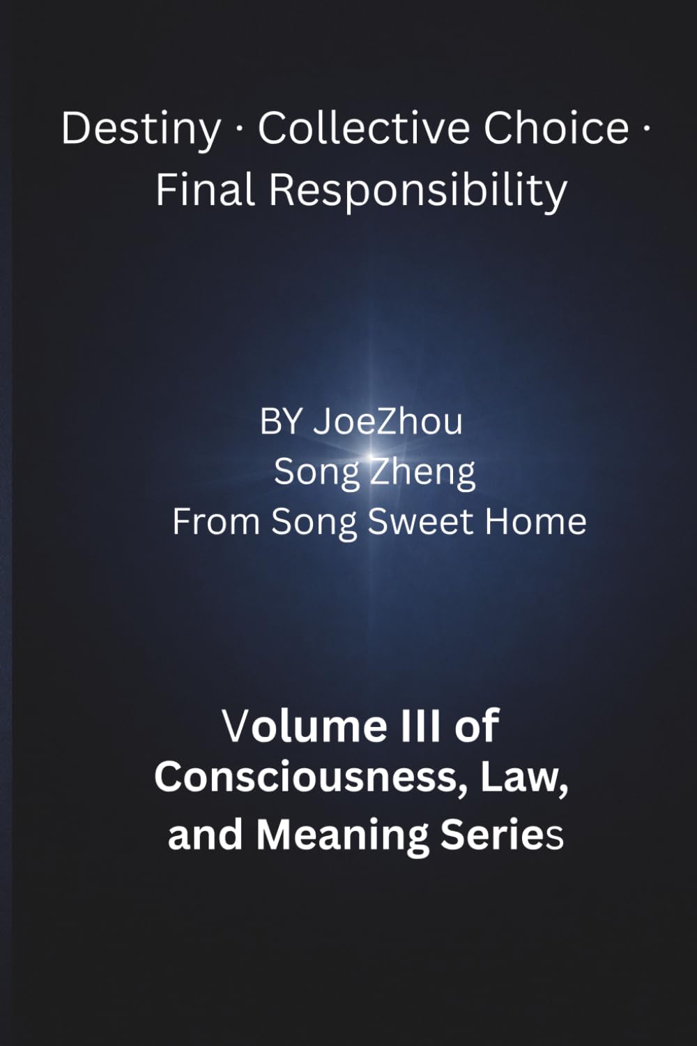 Responsibility, Choice, and the Architecture of Meaning: Book III of Consciousness, Law, and Meaning series: 3