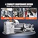 VEVOR Metal Lathe, 8.3'' x 29.5' Benchtop Metal Lathe 0-2500 RPM Continuously Variable Speed 750W Brushless Motor Metal Gears with LCD Display Metal Lathe Machine