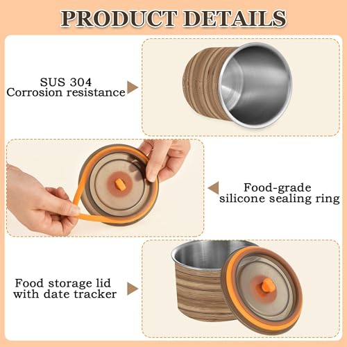 Contenedor hermético para café de acero inoxidable 30 oz miniatura 5