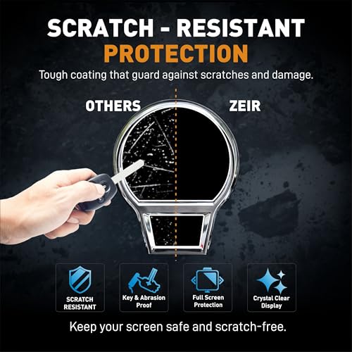 Image of ZEIR Screen Protector For ROYAL ENFIELD CLASSIC 350 2026+ || Instrument Clusters & Tripper Navigation Screen Guard || Anti Fingerprint || 9H New Bike Display Accessory || Also Compatible with 2024-2025 [Not Tempered Glass]