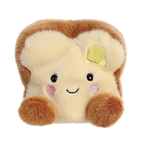 Aurora World Aurora, 33574, Palm Pals Buttery Toast, 13 cm, Eco-Friendly pluszowa zabawka, brązowa