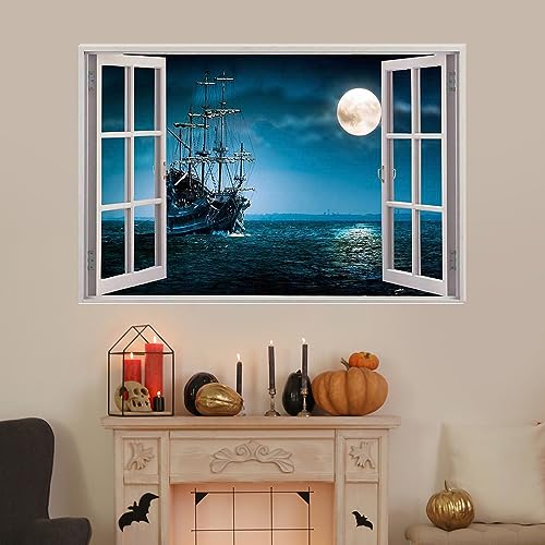 Vinilo decorativo 3D de ventanas falsas 60x44 cm miniatura 2