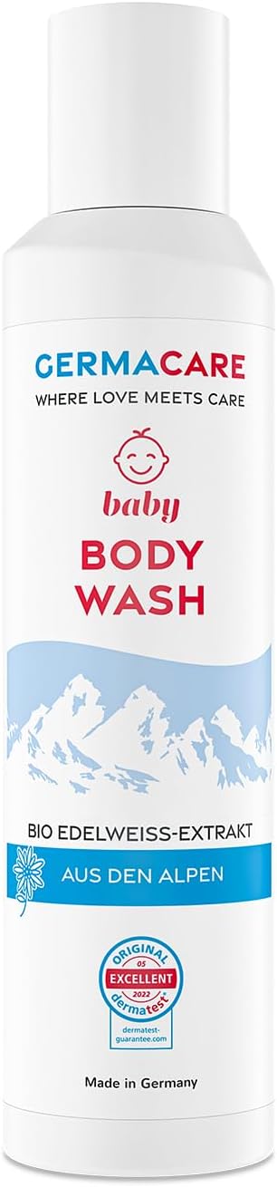 Natural Baby Body Lotion for Delicate Dry Skin, Bio Edelweiss-Extrakt Aus Den Alpen, Hypoallergenic, Gentle and Nourishing, Moisturizing and Hydrating, 200ml