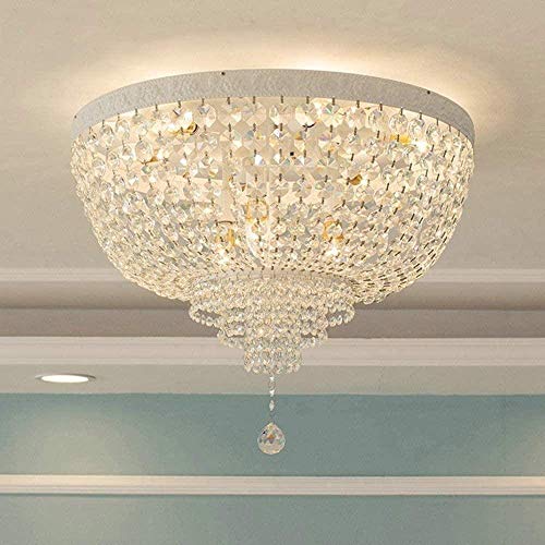 Plafonnier cristal rétro rond D50cm pour sublimer votre couloir et dressing