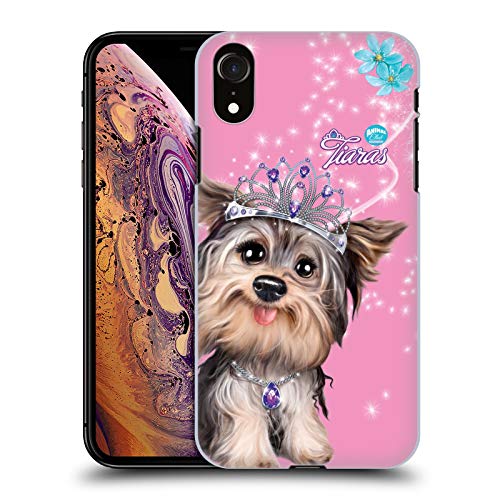 Coque rigide iPhone XR Yorkie Visages Royaux Animal Club