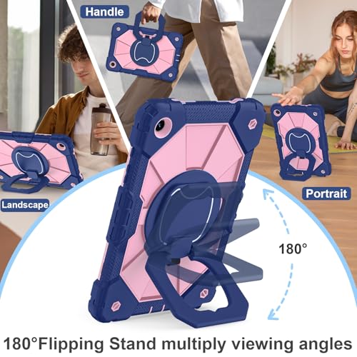 Image of Scnioy for Galaxy Tab A11+ Plus / A9+ Case 11 Inch 2025 /2023, Navy Rose