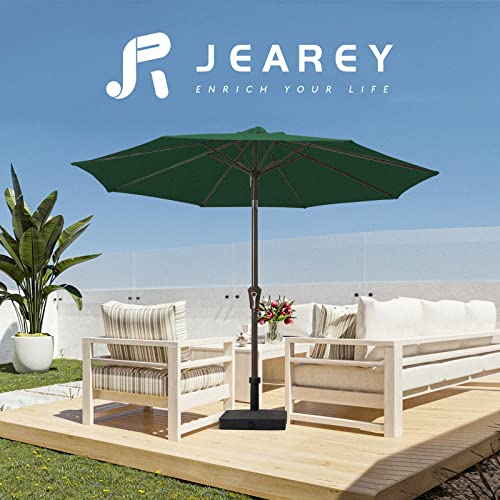 Jearey 9Ft Outdoor Patio Umbrella Outdoor Table Umbrella With Push Button Tilt And Crank thumb #3