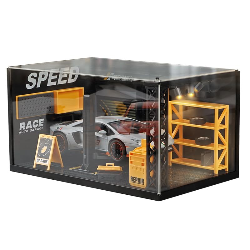 Amazon.com: 1/24 Garage Scene Model,Car Display Case Diecast