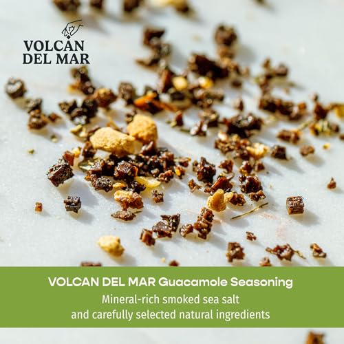 VOLCAN DEL MAR Sal Gourmet Ahumada Sabor Guacamole 3.5 oz miniatura 3
