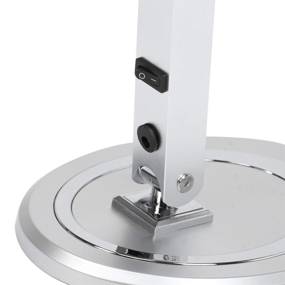 FTVOGUE LED-Schreibtischlampe, Metall, Faltbare Schreibtischlampe, USB-betrieben, 5 V, Augenschonend, 131 Bis 140 Fahrenheit, LED-Tischlampe für Zuhause, Büro, Lesen, Studium