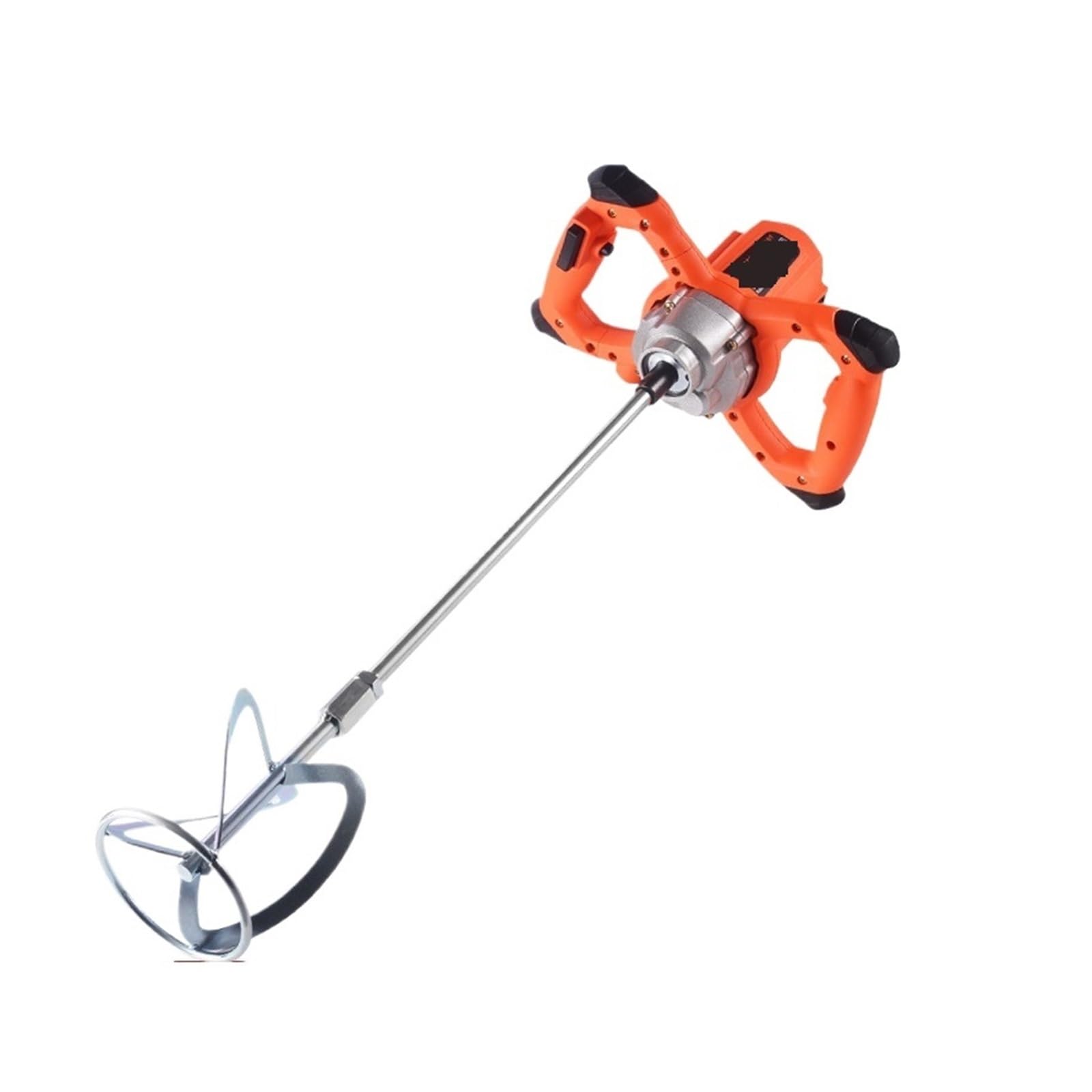 Mezclador de grado Industrial de 2100w, mezclador manual de pintura, cemento, masilla en polvo, volante, herramienta de batido eléctrica ajustable de seis velocidades(220V,E+U)