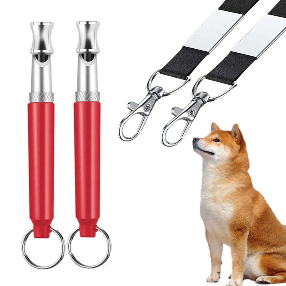 Sifflet professionnel de dressage de chien pour appeler vos chiens, sifflets pour faire venir les chiens à vous, ultrasons réglables et silencieux que seuls les chiens peuvent entendre, sifflet de