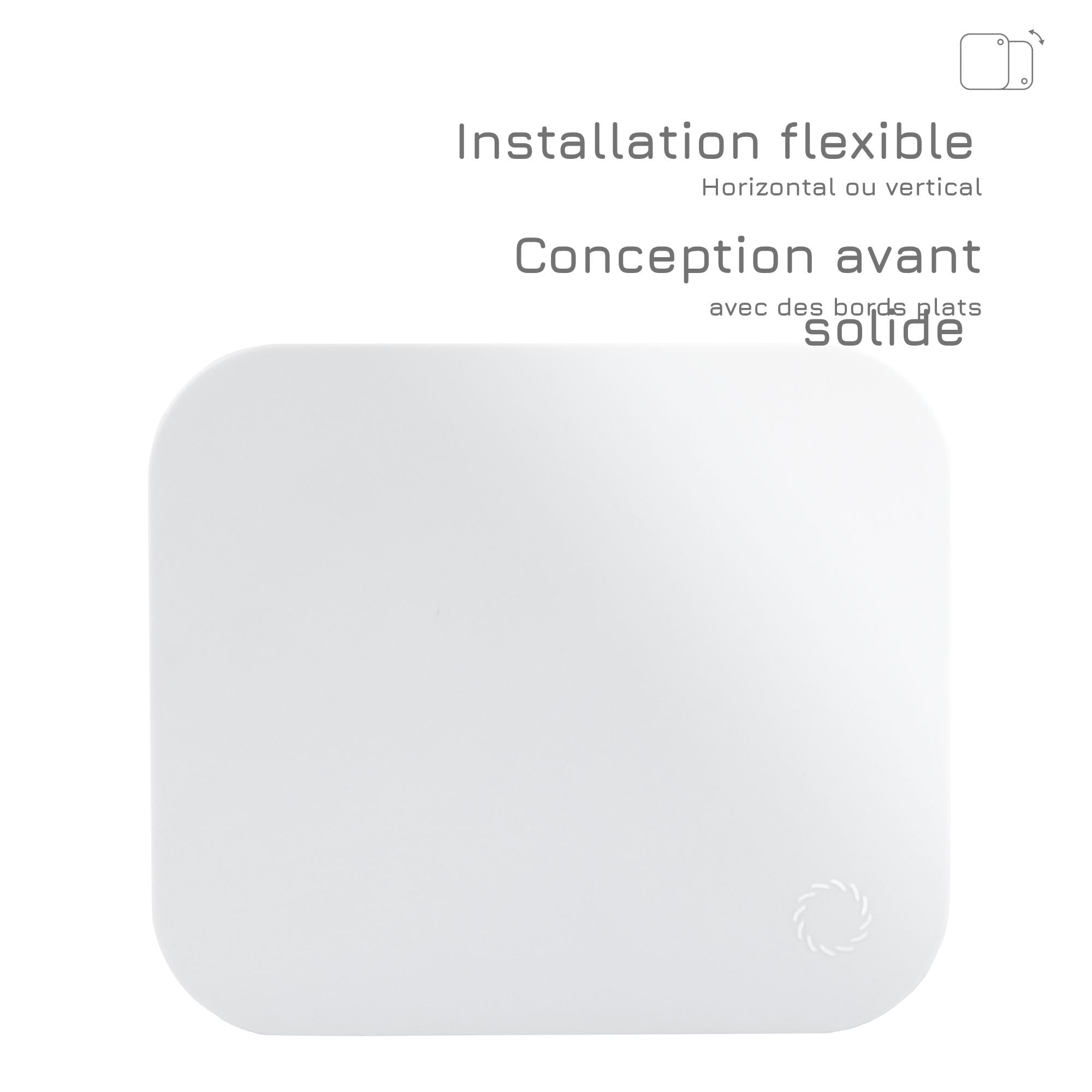 Turbionaire Trend 100 PWM Ventilateur de salle de bain, Capteur de présence, Blanc mate, 100 mm, 35 Pa, Clapet anti-retour, Silencieux, IPX4, Contre l'Humidité et la Moisissure