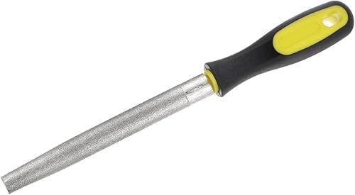 Miniatura 3 de HARFINGTON Archivo recubierto de diamante de 8 pulgadas, 80 granos, limas semicirculares, herramientas con mango de plástico para metal, vidrio,