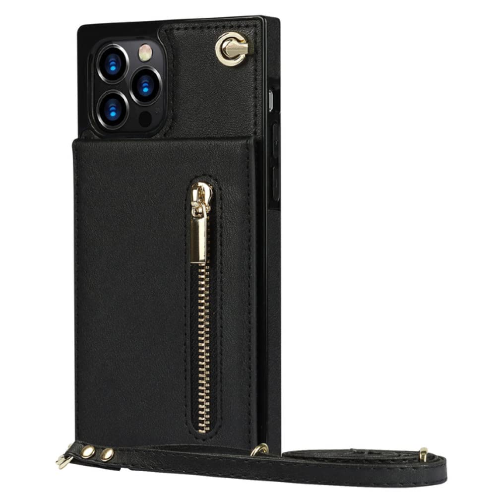 Housse en cuir pour iPhone 14 Pro Max avec rangement zippé élégant - 7
