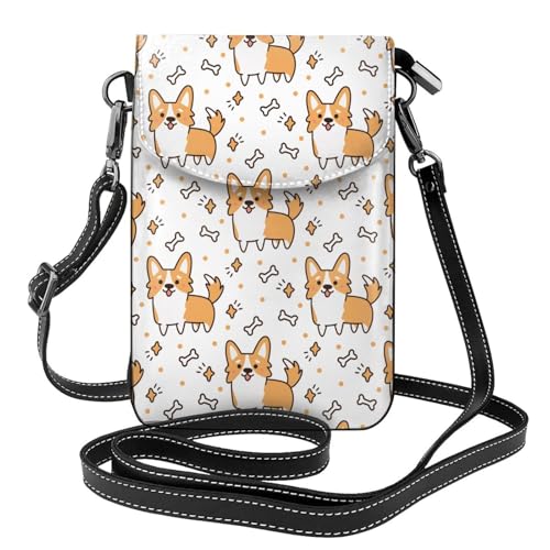 Petits sacs bandoulière et pochettes pour téléphone portable femmes corgi