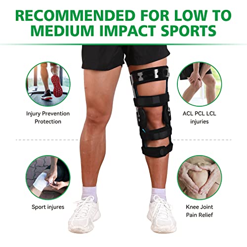 Orthomen Functional Knee Brace, For Acl/Mcl/Pcl/Meniscus/Ligament/Sports Injuries, Adjustable Hinged Rom Orthopedic Knee Orthosis For Men & Women(Xxl-Right) #TOP2