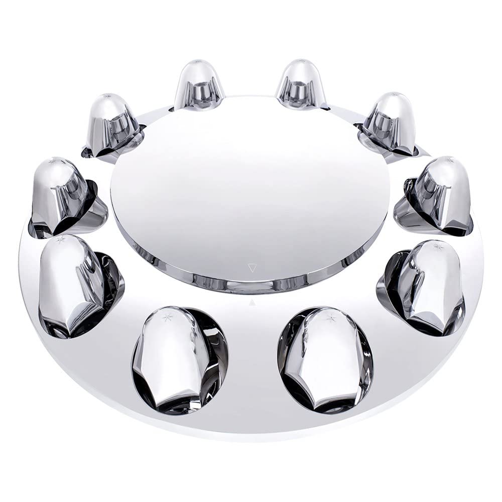 Amazon.com: United Pacific 10347 Axle Hub Cover, Front, Chrome