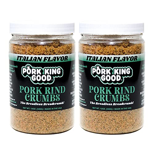 Pork King Good Pork Rind Breadcrumbs - 2 Pack! Keto Friendly, Paleo, Gluten-Free cover