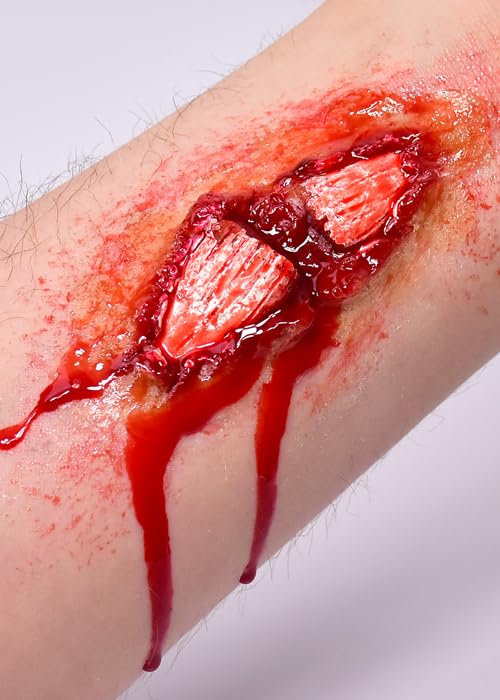 Grimas Stick On Broken Bone Wound Fake Scar Latex Prosthetic, FX Make-Up