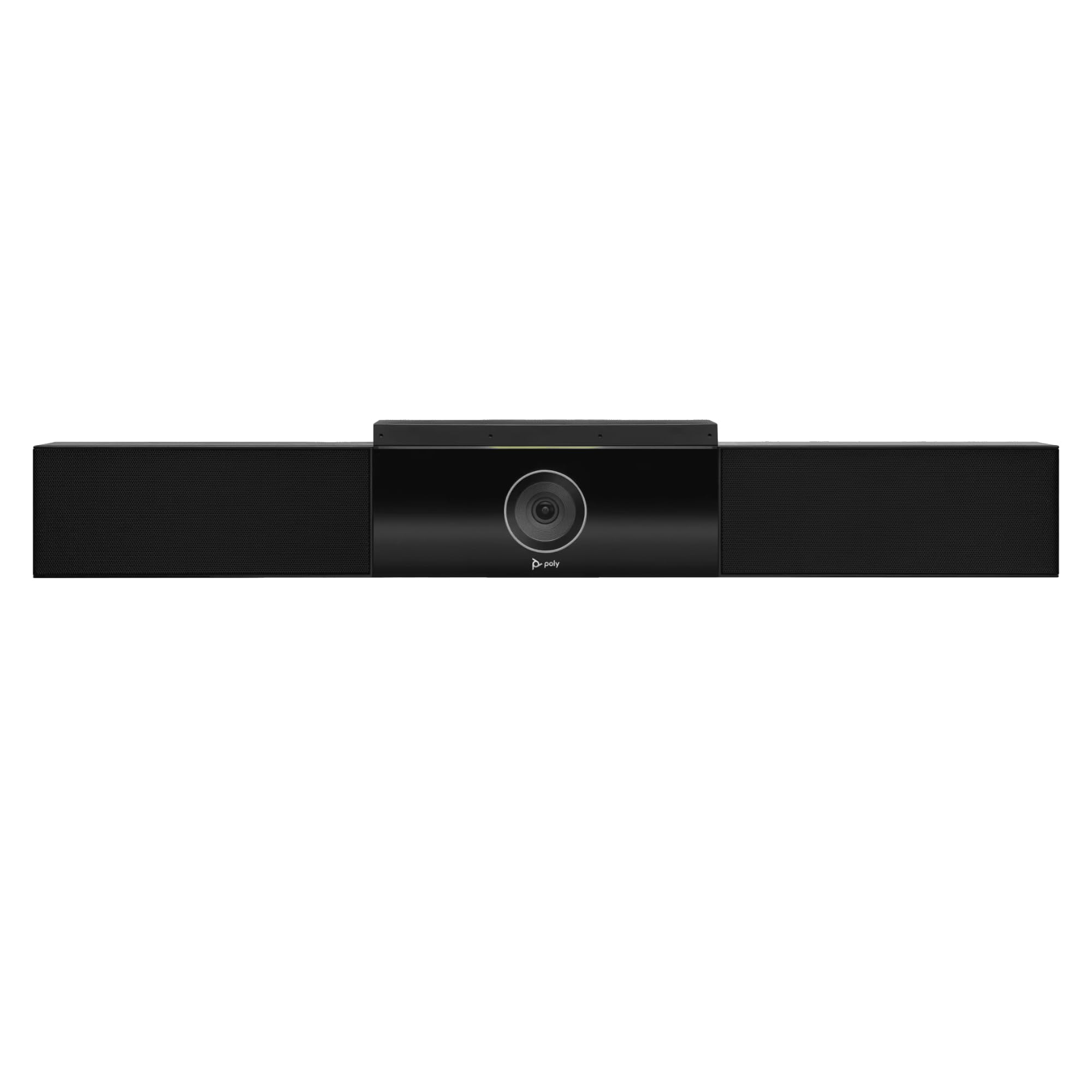 Poly Studio 4K UHD - Cámara de videoconferencia USB todo en uno con soporte para pantalla VESA, matriz de micrófonos de seis elementos, altavoces estéreo, DirectorAI, marco de altavoces, certificado