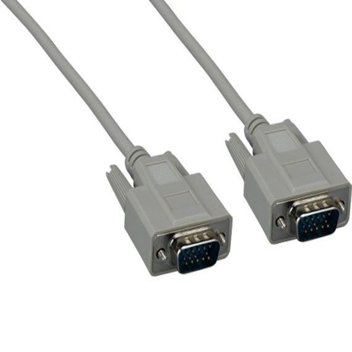 10 ft. VGA HD15 Male to Male 14C Monitor Cable - Beige - Pack of 3