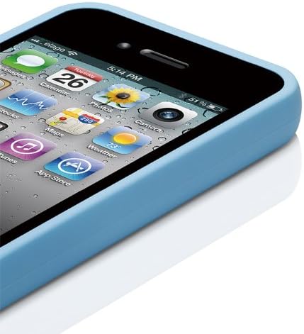 elago S4 Glide Case for Black Version AT&T, Sprint and Verizon iPhone 4/4S(Not for White iPhone) - ECO Pack (Soft Feeling Pastel Blue)