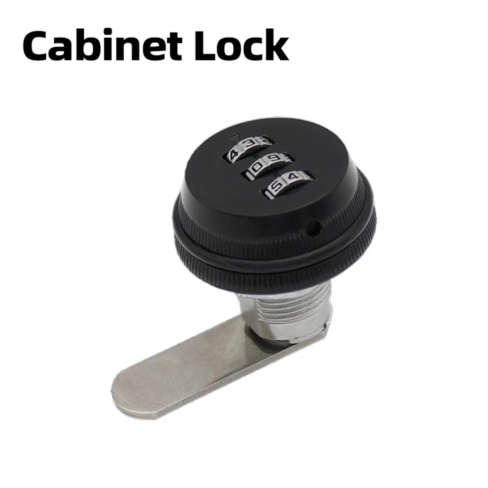 Cerradura tubular de leva, Cerradura circular con contraseña MS6018, pestillo de caja interruptor giratorio for gabinete(30mm Bright Chrome)