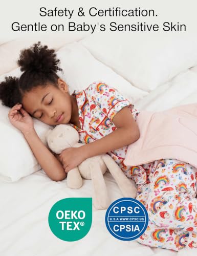 Image of Bamboo Viscose Girls' Sleepwear Short Sleeve Button Down 2-Piece Girls' Pajama Sets